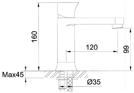 Technical image of Hudson Reed Quill Basin & Bath Shower Mixer Tap Set (Free Shower Kit).