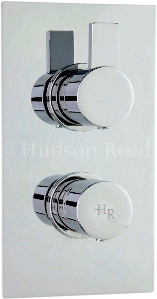 Larger image of Hudson Reed Rapid 3/4" Twin Thermostatic Shower Valve With Diverter.
