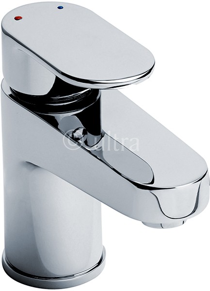 Larger image of Ultra Ratio Basin Tap With Push Button Waste (Chrome).
