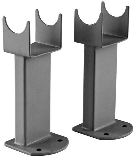 Larger image of Towel Rails Small Floor Mounting Feet (Anthracite, Pair).