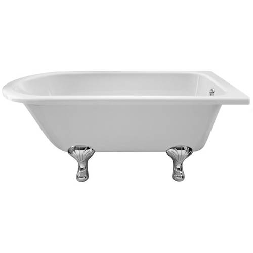 Hudson Reed White Baths Winterburn Shower Bath With Corbel Legs 1500Mm.