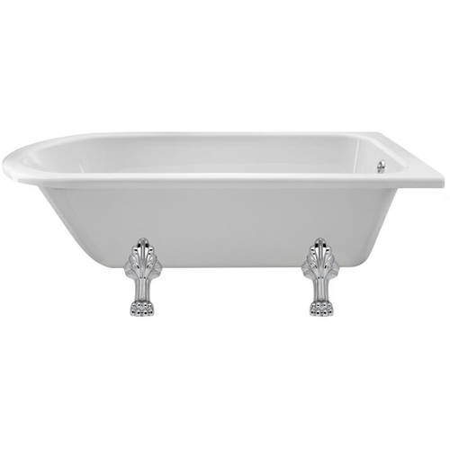 Hudson Reed White Baths Winterburn Shower Bath With Pride Legs 1700Mm.