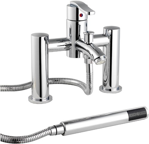 Larger image of Ultra Rossi Bath Shower Mixer Tap With Shower Kit.