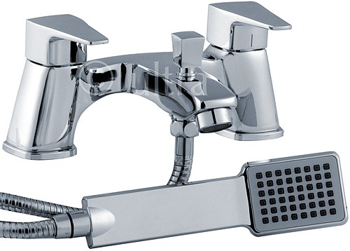 Larger image of Ultra Series 130 Bath Shower Mixer Tap With Shower Kit (Chrome).