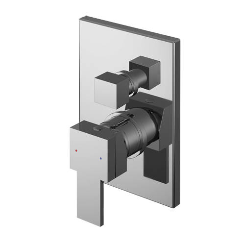 Nuie Sanford Concealed Manual Shower Valve (2 Outlets, Chrome).