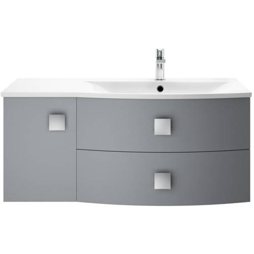 Hudson Reed Grey Hr Sarenna Wall Hung 1000Mm Cabinet & Basin Rh (Dove ).