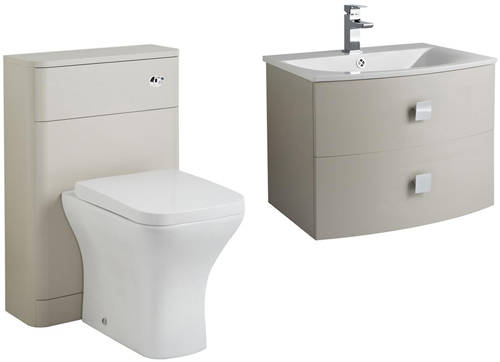 Larger image of HR Sarenna Bathroom Furniture Pack 1 (Cashmere).