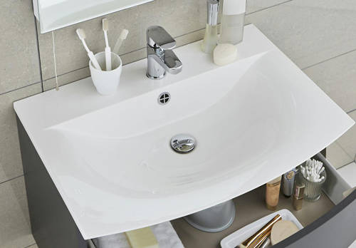 Example image of HR Sarenna Bathroom Furniture Pack 1 (White).