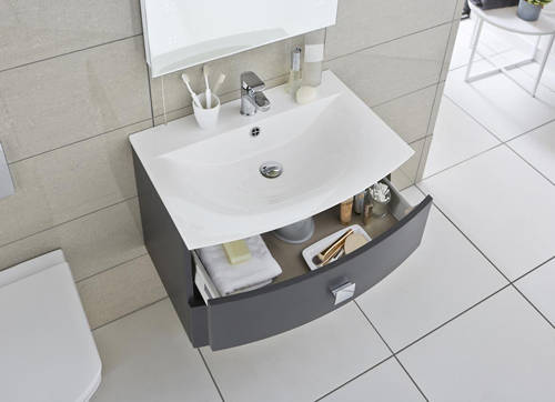 Example image of HR Sarenna Bathroom Furniture Pack 4 (Graphite).