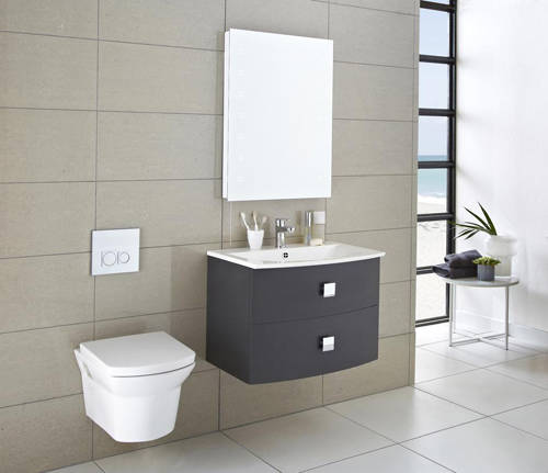 Example image of HR Sarenna Bathroom Furniture Pack 4 (Graphite).