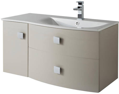 Example image of HR Sarenna Bathroom Furniture Pack 6 (RH, Cashmere)