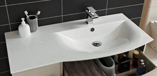 Example image of HR Sarenna Bathroom Furniture Pack 6 (RH, Cashmere)