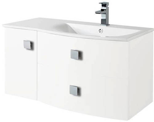 Example image of HR Sarenna Bathroom Furniture Pack 6 (RH, White)