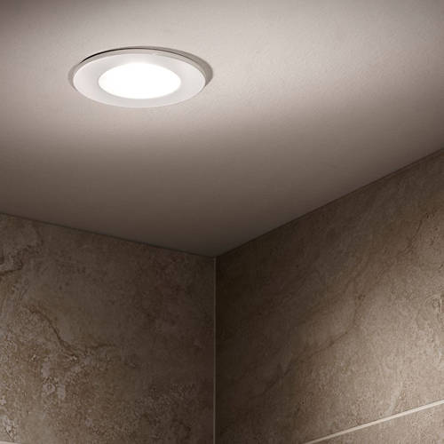 Example image of Hudson Reed Lighting 2 x Shower Spot Lights & Cool White LED Lamps (White).