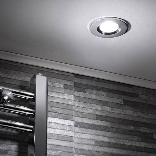 Example image of Hudson Reed Lighting 5 x Shower Spot Lights & Cool White LED Lamps (Chrome).