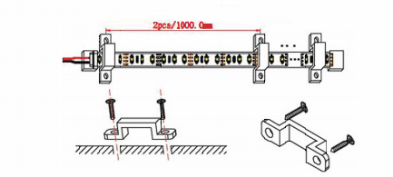 Technical image of Hudson Reed Lighting LED Strip Lights, 2 Meter (Warm White Light).