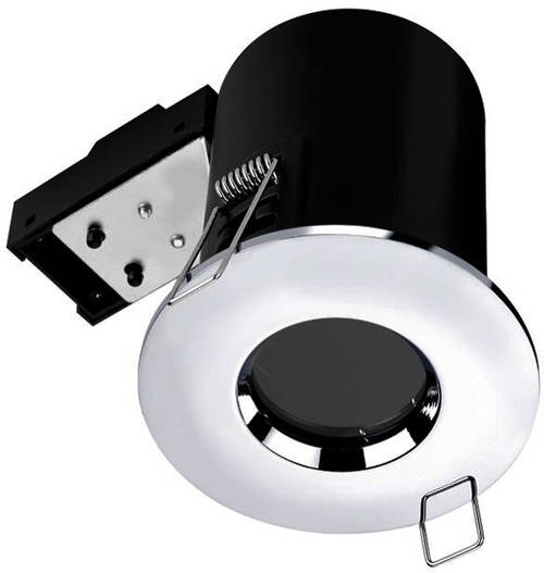 Example image of Hudson Reed Lighting 4 x Fire & Acoustic Spot Light & C White LED Lamp (Chrome)