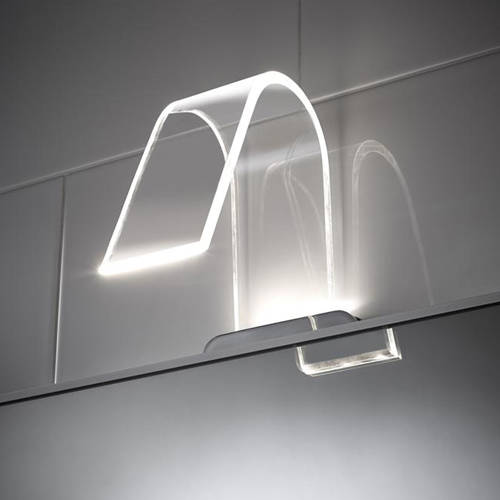 Larger image of Hudson Reed Lighting Curved LED Over Mirror Light Only (Cool White).