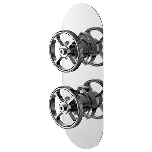 Hudson Reed Hr Revolution Shower Valve With Industrial Handles (2 Outlets).