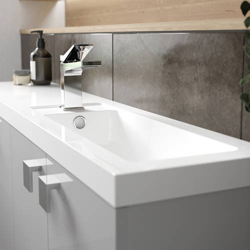 Example image of HR Soar Basin Mixer Tap With Lever Handle (Chrome).