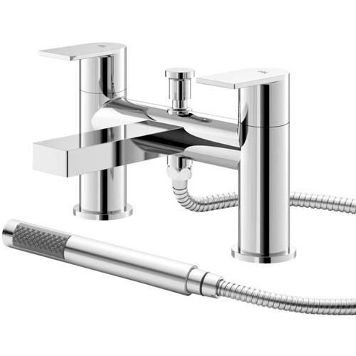 Hudson Reed Hr Sottile Bath Shower Mixer Tap With Kit (Chrome).