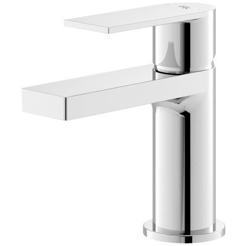 Hudson Reed Hr Sottile Mini Basin Mixer Tap With Push Button Waste (Chrome).