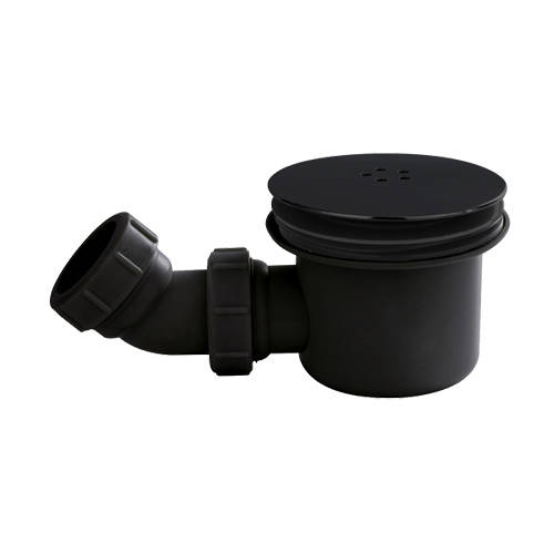 Nuie Black Deva Wastes Fast Flow Shower Waste (Black).