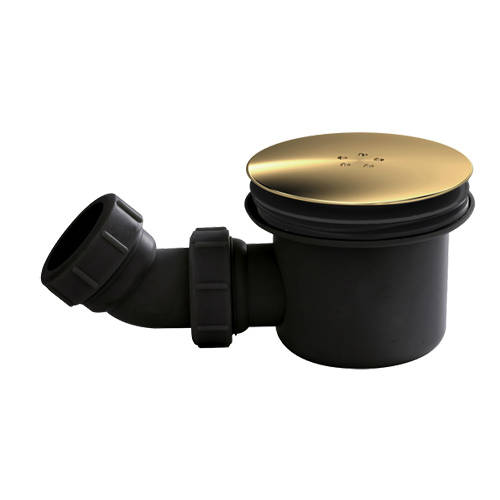Nuie Gold Deva Wastes Fast Flow Shower Waste (Brass).