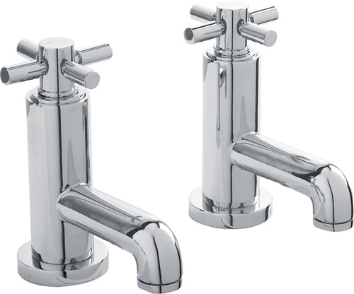 Larger image of Hudson Reed Tec Bath Taps With Cross Handles.
