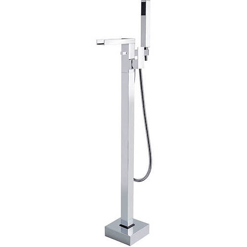 Larger image of Hudson Reed Art Floor Standing BSM Tap With Lever Handle (Chrome).