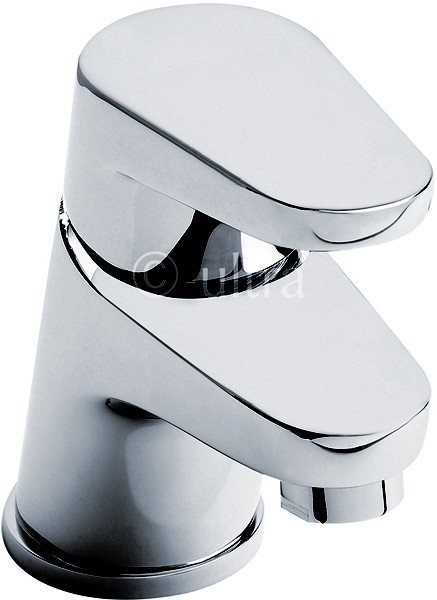 Larger image of Ultra Tilt Basin Tap With Push Button Waste (Chrome).