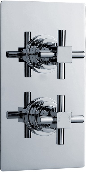 Larger image of Ultra Titan Twin Concealed Thermostatic Shower Valve (Chrome).