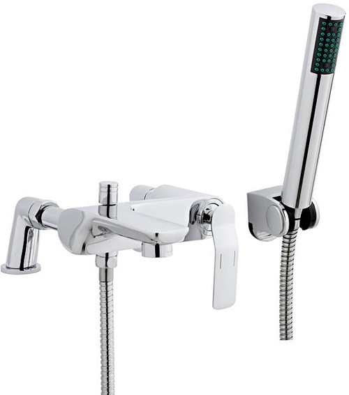 Larger image of Ultra Alaric Bath Shower Mixer Tap With Shower Kit & Wall Bracket (Chrome).