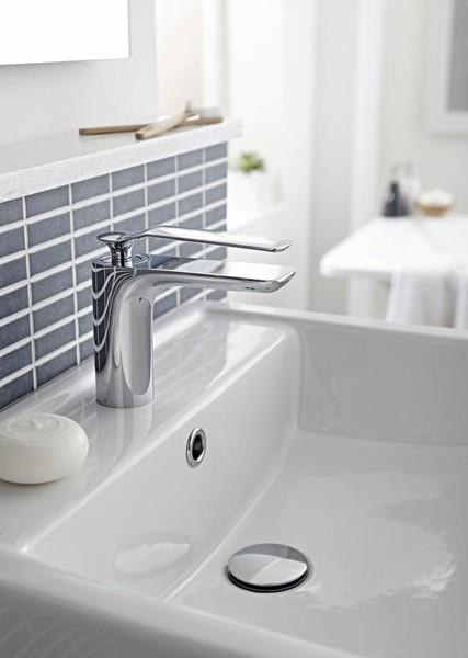 Example image of Ultra Alaric Mono Basin Mixer Tap With Lever Handle (Chrome).