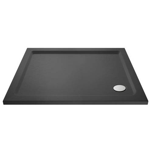 Nuie Grey Trays Rectangular Shower Tray 900X800mm (Slate ).