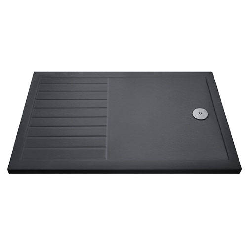 Nuie Grey Trays Wetroom Rectangular Shower Tray 1600X800mm (Slate ).