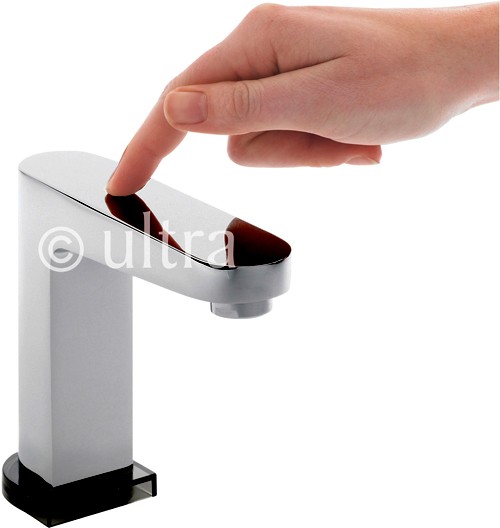 Larger image of Ultra Water Saving Touch Sensor Basin Tap (Battery Powered).