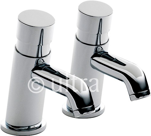 Larger image of Ultra Water Saving Non Concussive Basin Taps (Chrome).