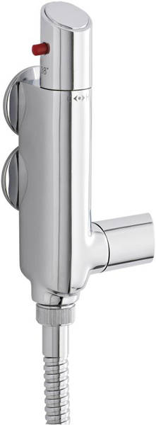 Larger image of Ultra Showers Vertical Thermostatic Bar Shower Valve (Chrome).