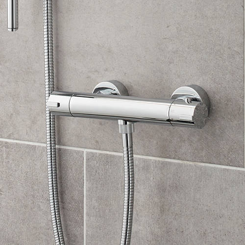 Larger image of Nuie Showers Thermostatic Cool Touch Bar Shower Valve (Chrome).