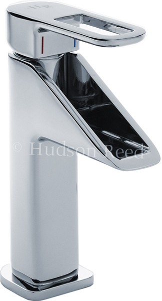 Larger image of Hudson Reed Verse Waterfall Basin Mixer Tap (Chrome).