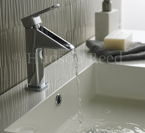 Example image of Hudson Reed Verse Waterfall Basin Mixer Tap (Chrome).