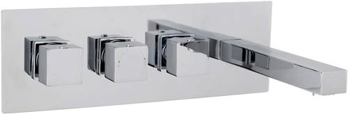 Larger image of Ultra Prospa Thermostatic Wall Mounted Bath Shower Mixer Tap.