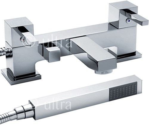 Larger image of Ultra Volt Bath Shower Mixer Tap With Shower Kit (Chrome).