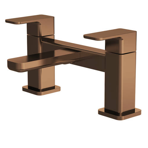 Nuie Windon Brushed Bronze Deck Mounted Bath Filler Tap - Image 3