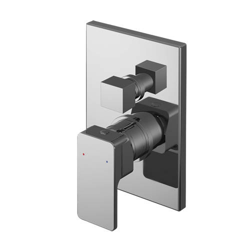 Nuie Windon Concealed Manual Shower Valve (2 Outlets, Chrome).
