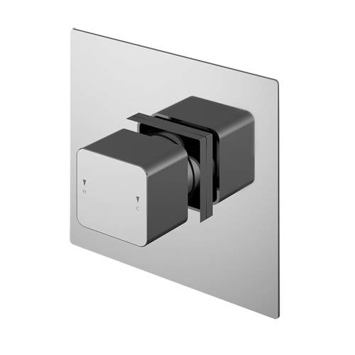 Nuie Windon Concealed Thermostatic Temperature Control Valve (Chrome). Size 1