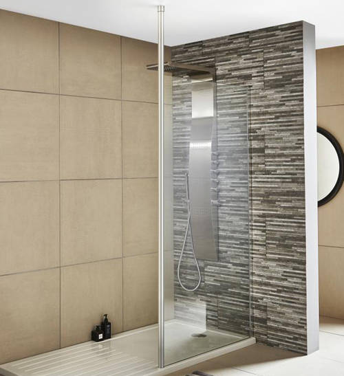 Nuie Premier Wetroom Accessories Wetroom Screen Ceiling Post.