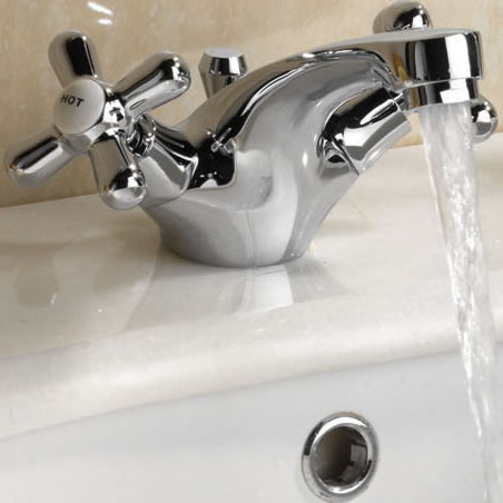 Example image of Ultra Nostalgic Mono Basin Mixer + Pop Up Waste (Chrome)