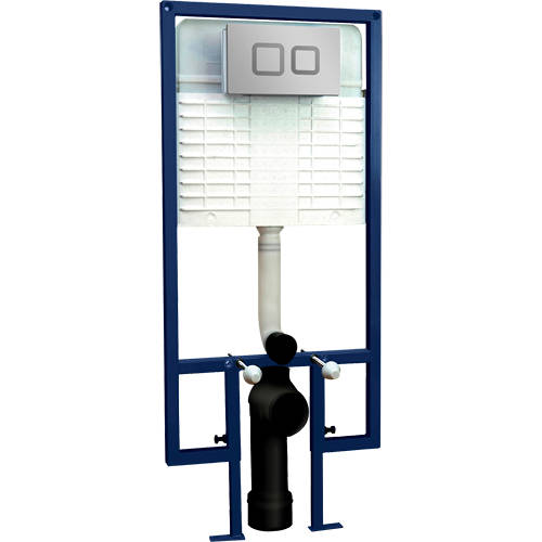 Hudson Reed Component Concealed Cistern With Wall Hung Frame (Square Dual Flush).
